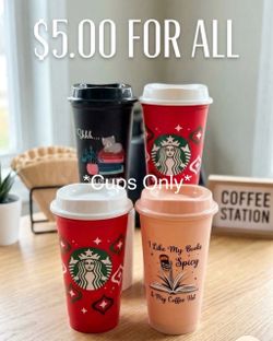 Bundle: (4) Travel cups