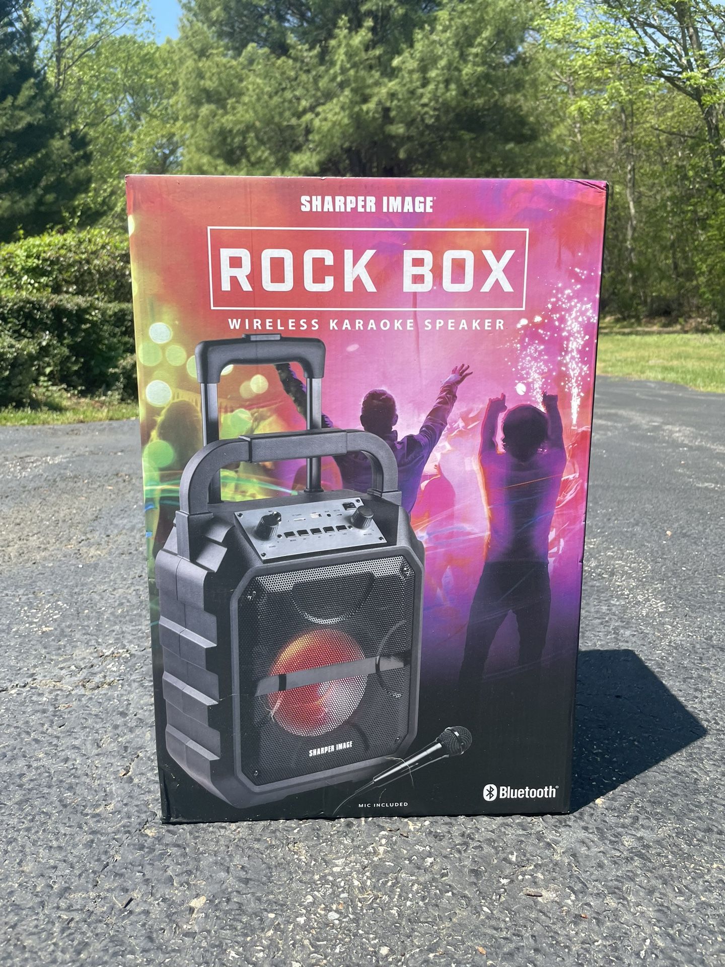 New Sharper Image. Karaoke Wireless Speaker