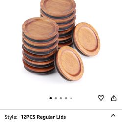 Mason Jar Lids Bamboo Lid for Glass Jars