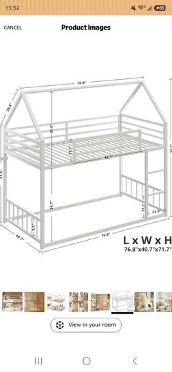 Twin over twin bunk bed