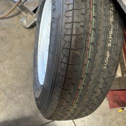 1 Trailer Tire And Rim 225x75-15 $125