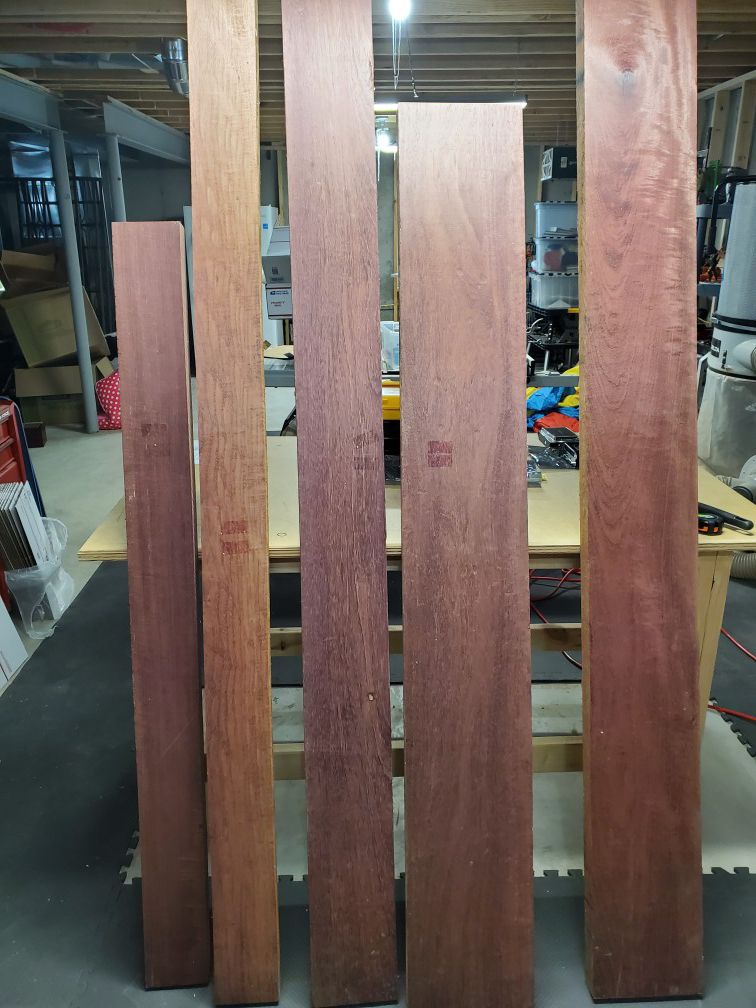 Purpleheart 8/4 lumber for woodworking