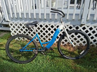 26-in adult step-through of each cruiser bike ready to ride