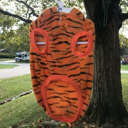Tiger dog costume sz L NEW