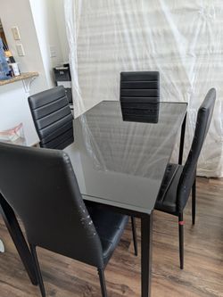 Dining table with chairs