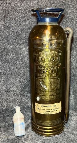 Vintage General Copper Fire Extinguisher Fire Guard Quick Aid Soda Acid TS-15