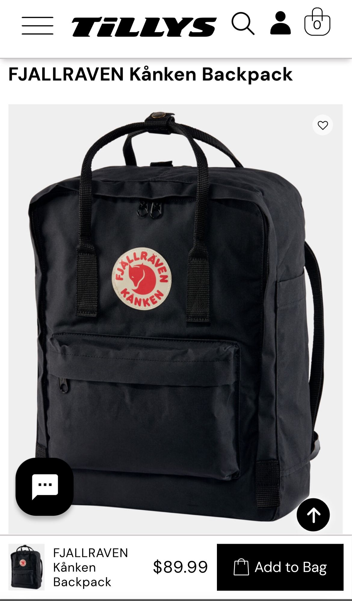 Fjallraven Backpack