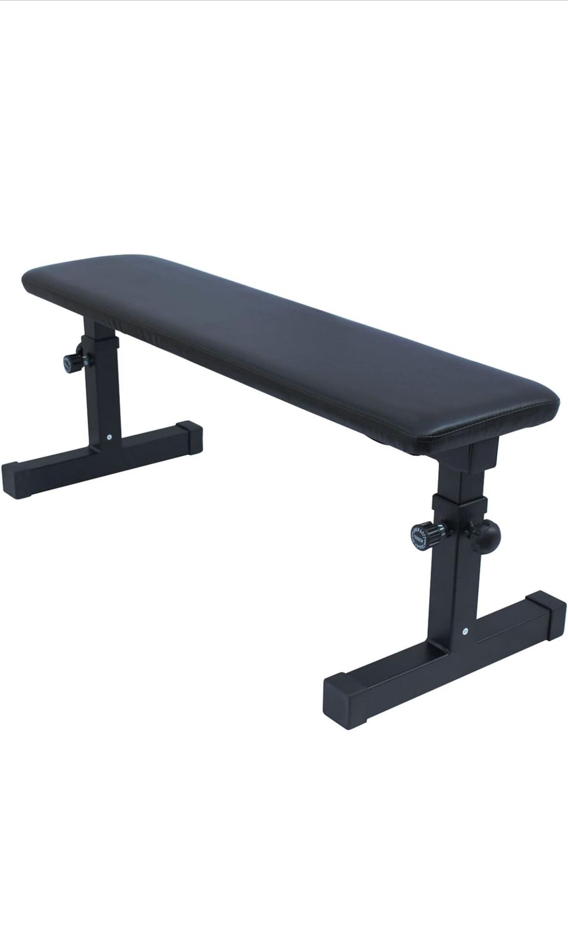 Flat Weight Bench Utility Workout Adjustable Height Bench for Strength Training Exercise & Fitness