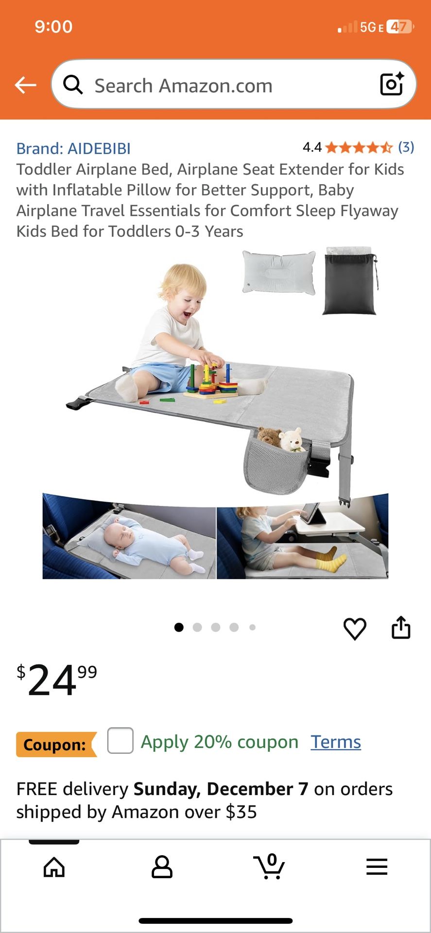 Airplane toddler bed