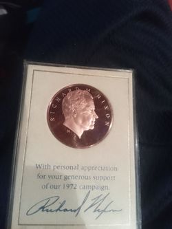 1972 president Nixon campaign coin