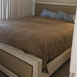 California King Bed Frame/ Mattress 