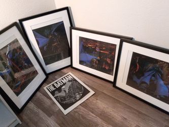 Batman Framed Art Prints Set of 4