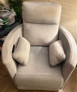 Modern Power Swivel Recliner with USB Ports