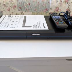 Panasonic Blu-ray Player w/Remote and Manual