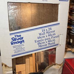 2 New 18” x 26” Wall Mirrors – Polished & Beveled Edge – Never Used