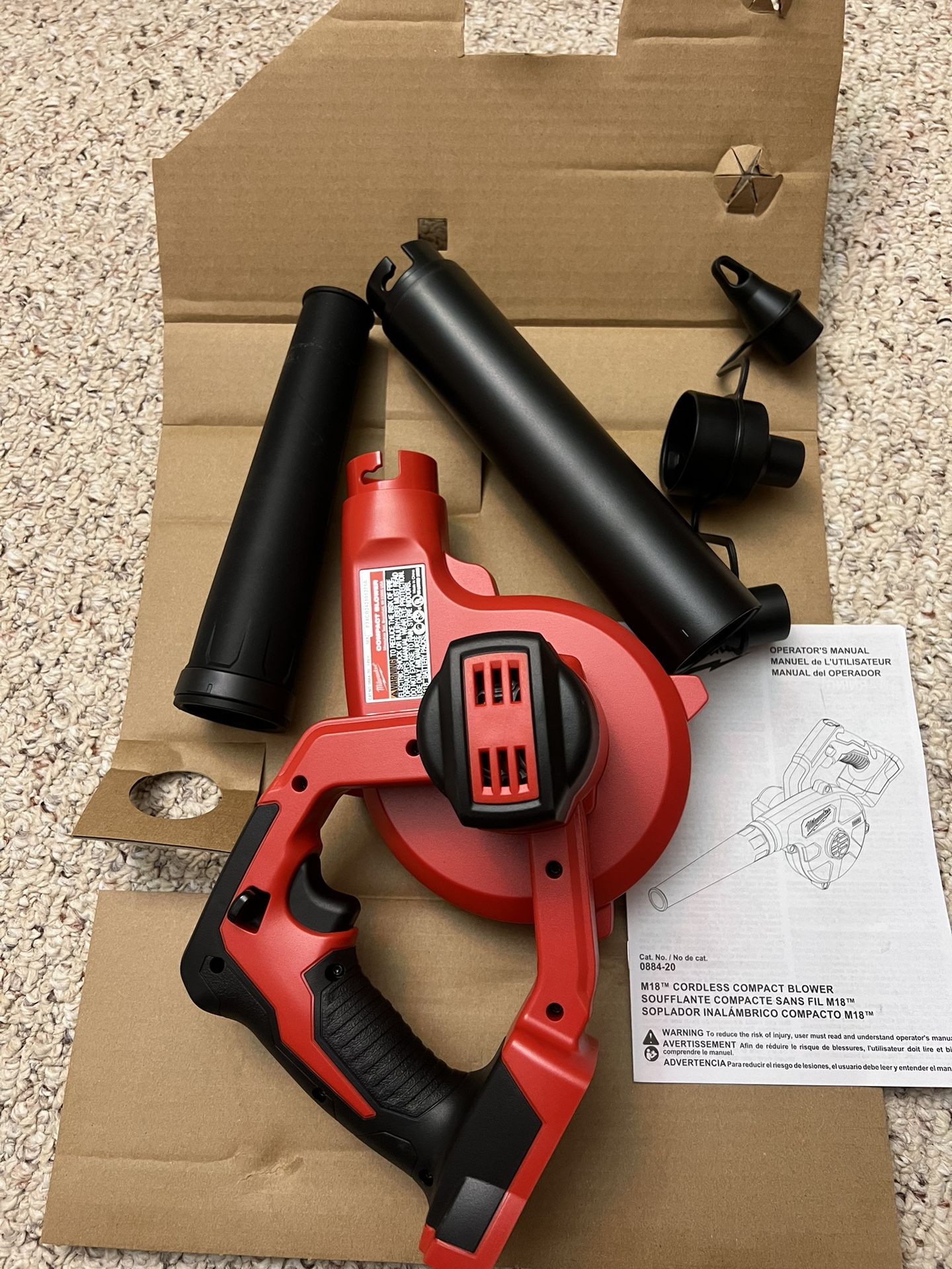 Milwaukee M18 18V Jobsite Compact Blower (Tool Only)