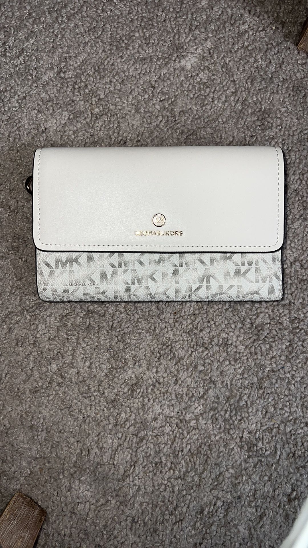 Michael Kors White and Gray Wallet