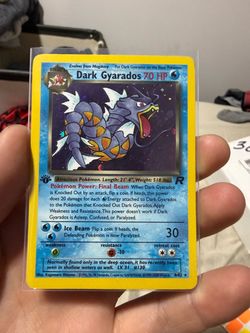 Dark Gyarados Holo 1st Edition Team Rocket 8/82