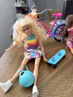 Skateboard And Bike Barbie 