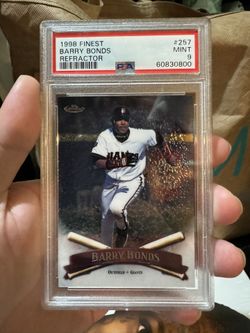 1998 Topps Finest Barry Bonds Psa 9