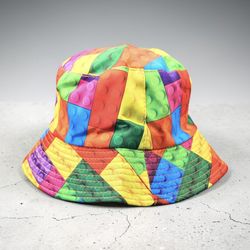 Colorful Block Print Bucket Hat