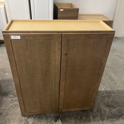 Brown Wood Wall Cabinet 36x42x12