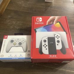 Switch OLED Model HEG-001 Handheld Console - 64 - White 