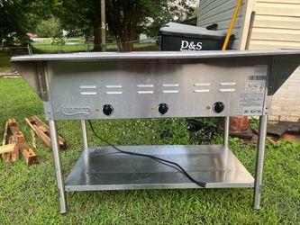Avantco 3 pan open well electric steam table