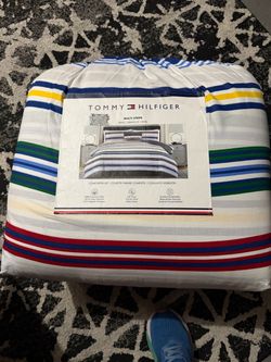tommy hilfiger king comforter set multi stripe