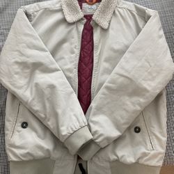 Fur Collar Khaki Winter Jacket