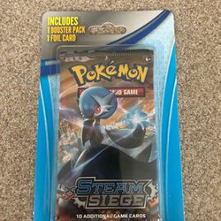 Pokémon XY STEAM SIEGE 1 BOOSTER PACK AND 1 FOIL CARD - New 🔥 WALGREENS 