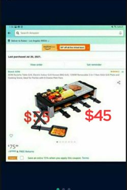 $45 Table Electric Grill BBQ Grill , Removable 2 In 1 Non Stick Grill Plate, PARTIES
*Take a look at my other Deals
*Consulte mi pagina de Ofertas
