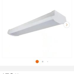 ✨️ Commercial Electric 1-Pack 48 in. 4000 Lumens Integrated LED White Wraparound Light 4000K Bright White W8038 5ava