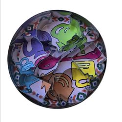 tea party mini cookie cutters in tin set of 6