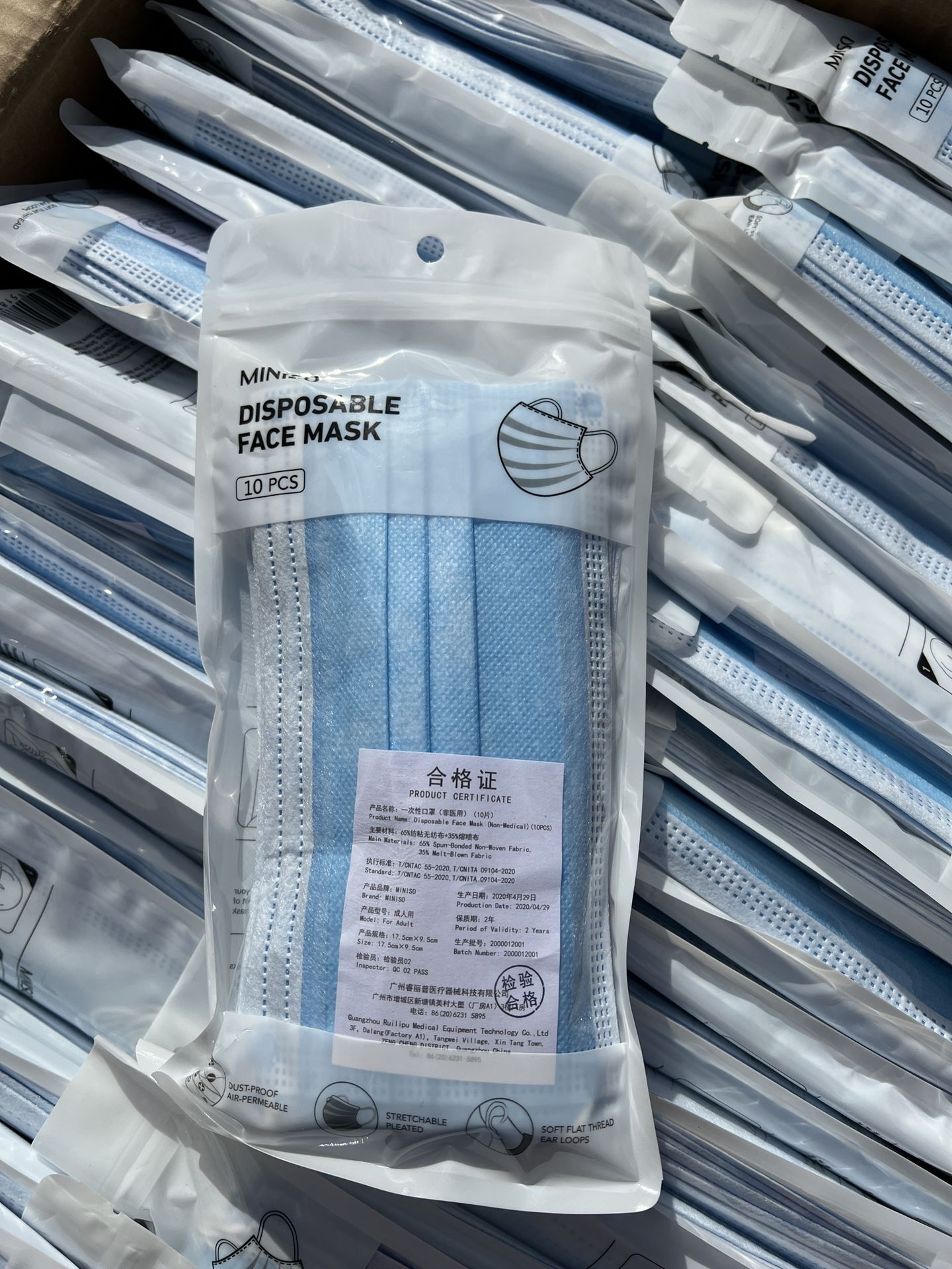 Case Of Disposable Face Masks