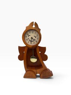 Cogsworth Beauty & the Beast wooden Mantle Clock Handmade