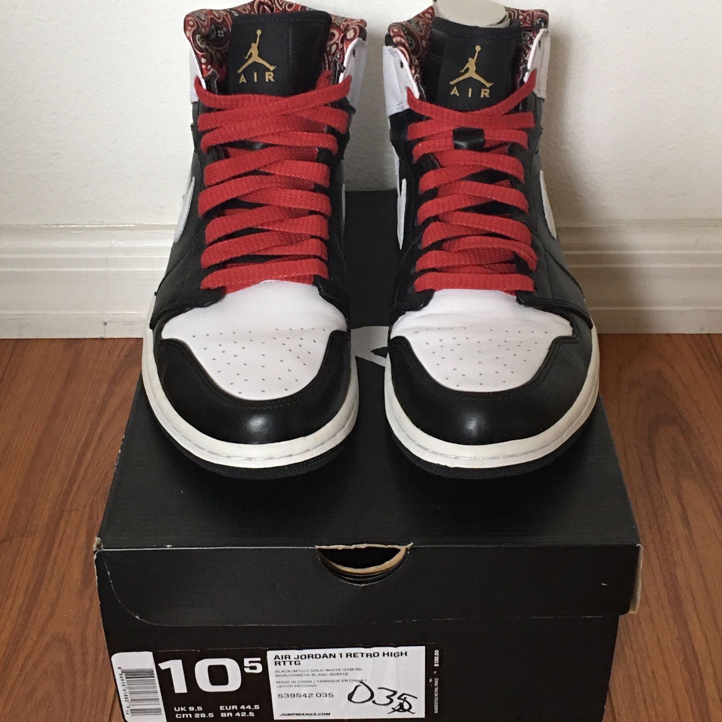 Air Jordan 1 RTTG Size 10.5 Men s for Sale in Orlando FL OfferUp