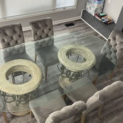 Gormans  Glasstop Table 