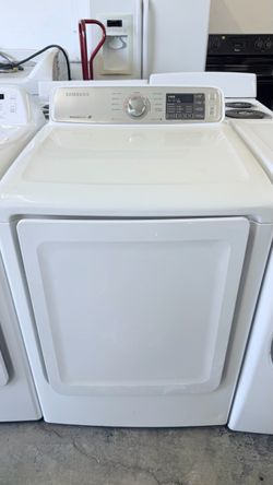 Samsung White Electric Dryer with Moisture Sensor