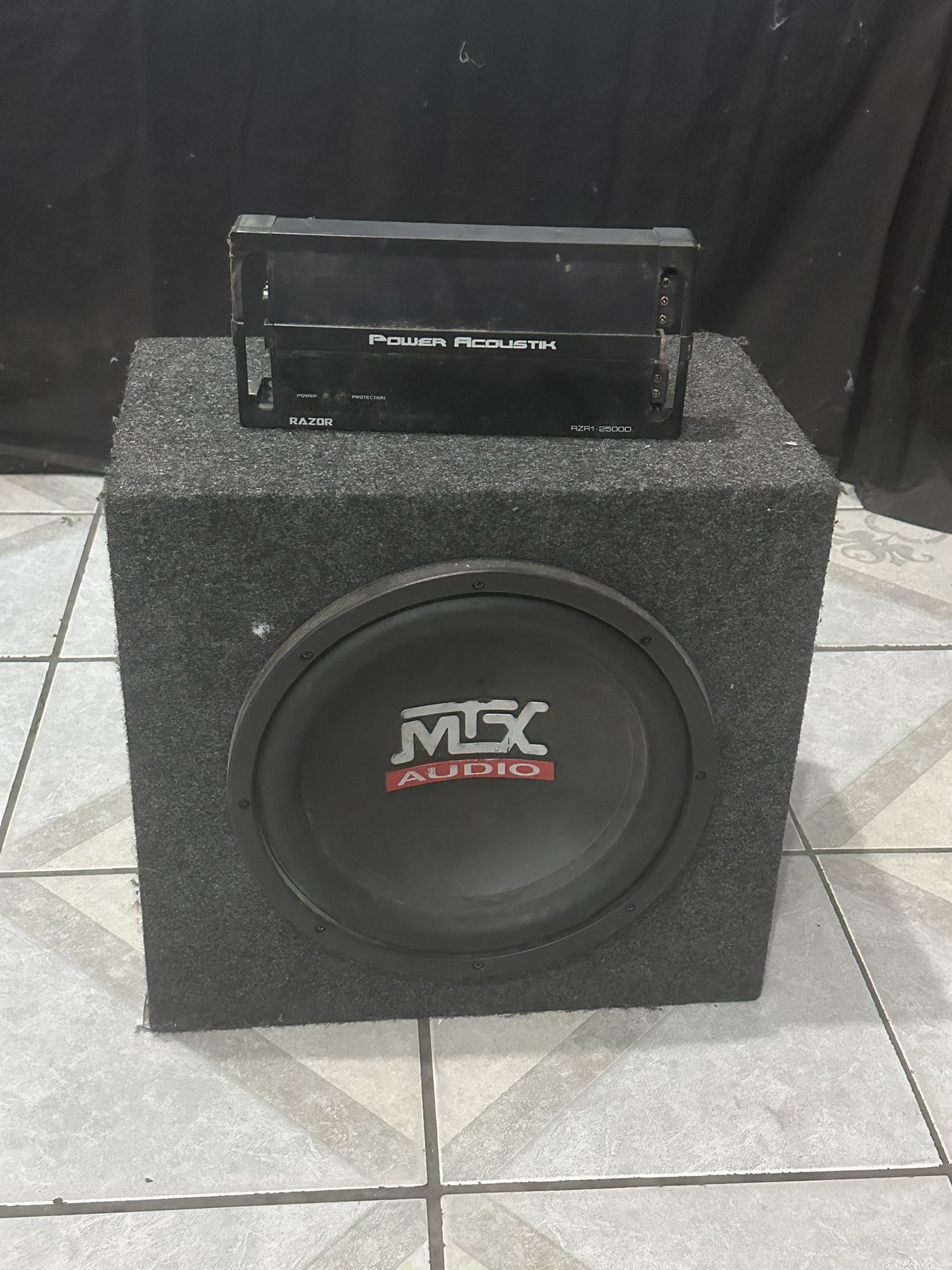 Subwoofer With Amp Combo