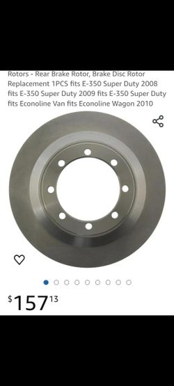 New Ford E350 Super Duty Rear Rotors