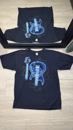 Y2K 2000s Electric Guitar X-Ray Affliction Style Shirt