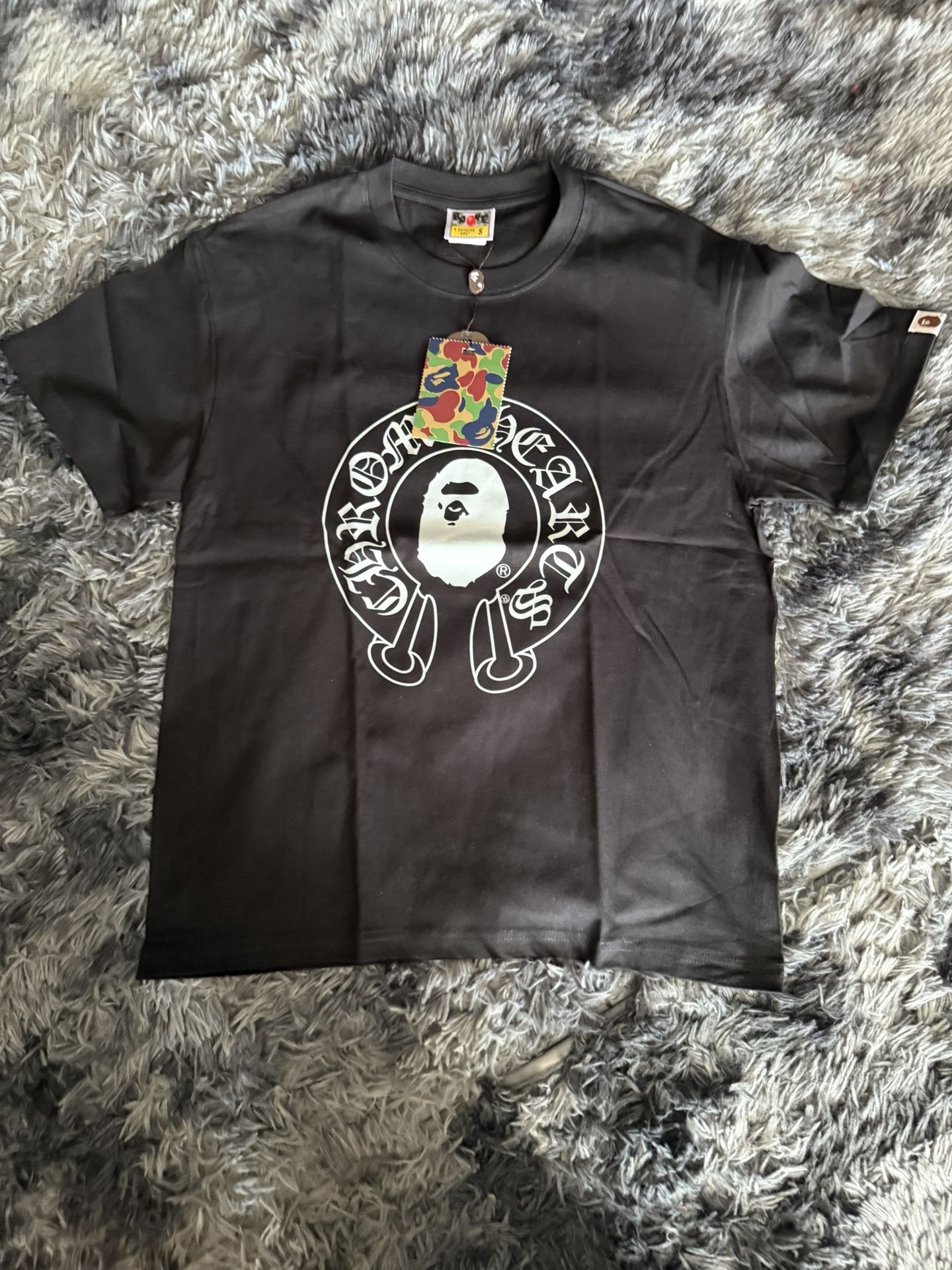 Chrome and bape collab shirt