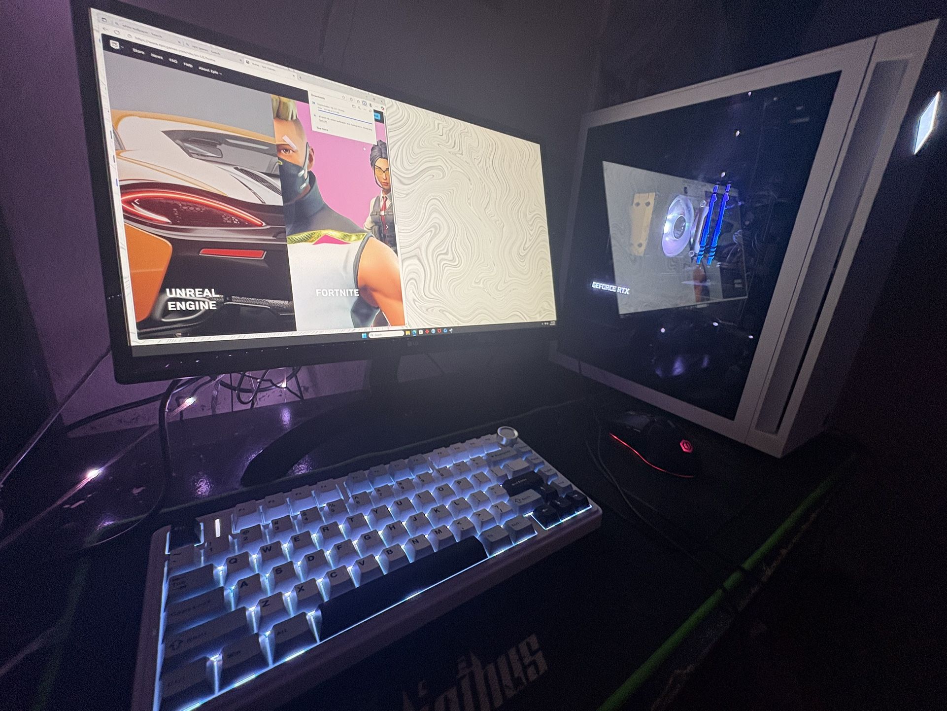 GAMING PC COMPLETE SETUP RTX 3070 INCLUDING MONITOR