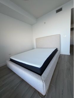 Queen Bed Frame & Mattress