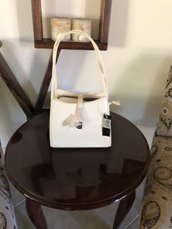 White elegant purse