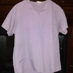Light Purple Scrub Top