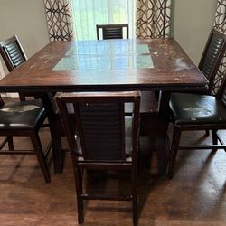 Counter Height Dining Room Set