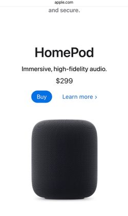 Apple HomePod White Gray – Excellent Condition