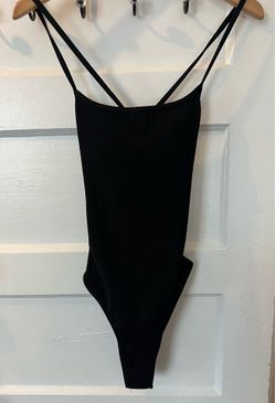 Black One-Piece Swimsuit Medium – Adjustable Sides, New